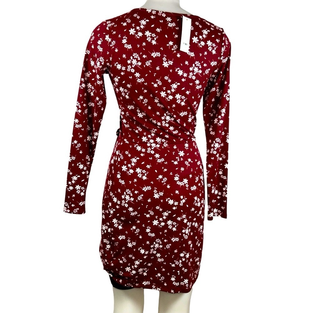 Trixxi country style dress flower dress burgundy size small new with tags - Picture 3 of 10